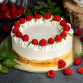 Raspberry Vanilla sponge cake